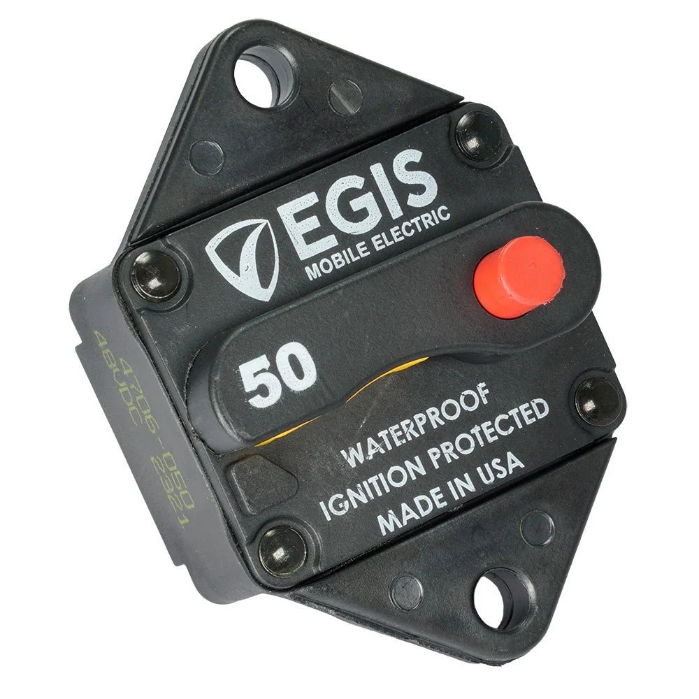 Egis Mobile Electric Egis 50A Panel Mount Circuit Breaker - 285 Series – Marine Boat Replacement Part