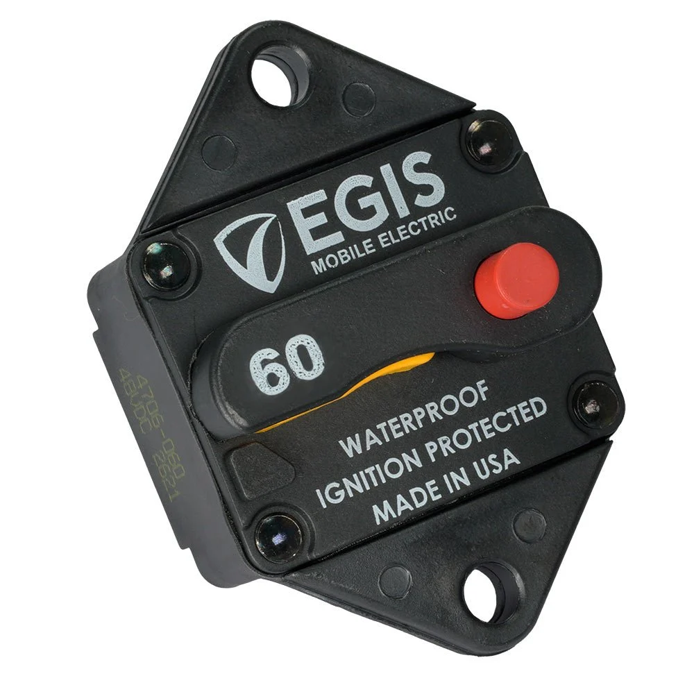 Egis Mobile Electric Egis 60A Panel Mount Circuit Breaker - 285 Series – Marine Boat Replacement Part