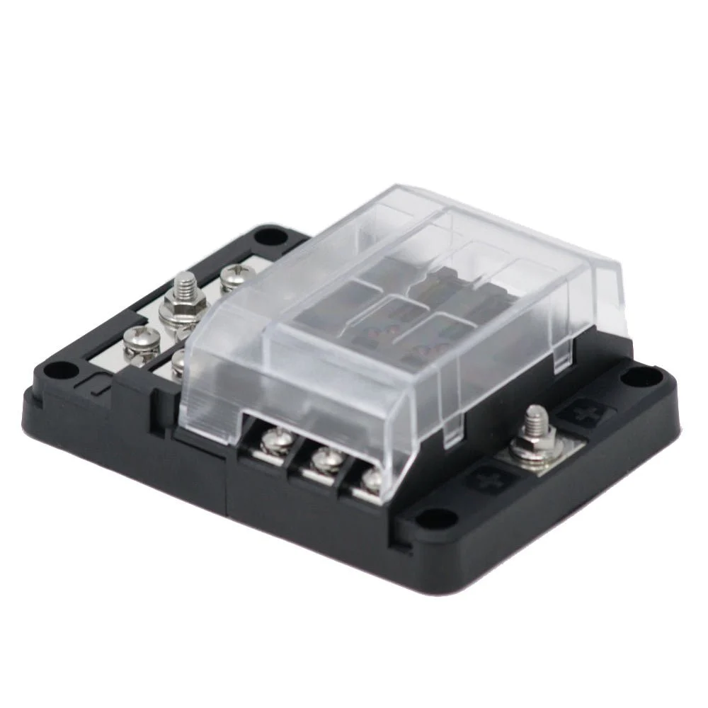 Egis Mobile Electric Egis RT Fuse Block 6 Position w/Ground & LED Indication – Marine Electrical Replacement Part