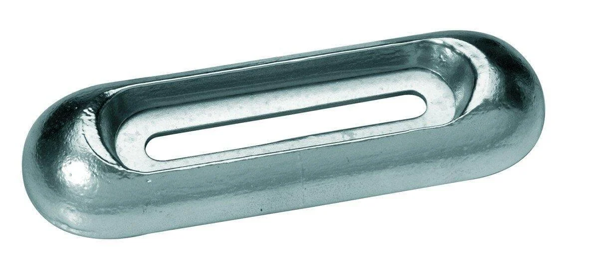 Zinc anode Fairline 7.87 * 2.55 * 1.25 (Hole 4.33inch) 2.86Lb