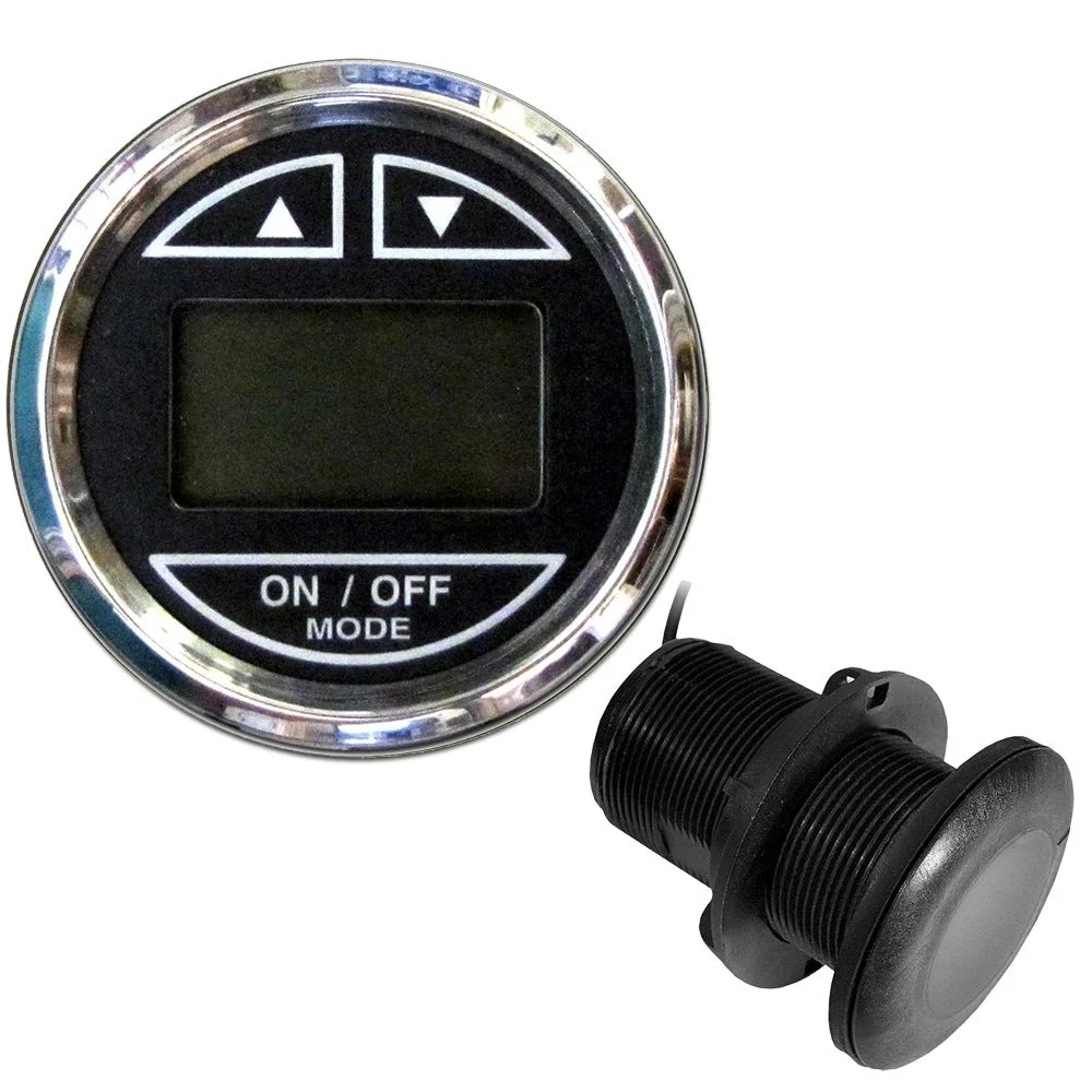Faria Beede Instruments Chesapeake Black 2" Depth Sounder w/Thru-Hull Transducer – Marine Electrical Replacement Part