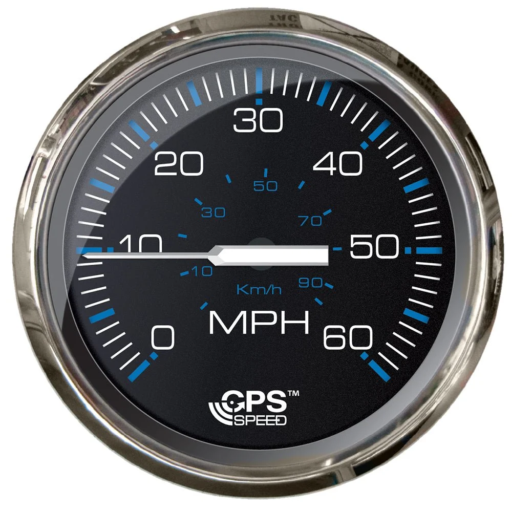 Faria Beede Instruments Chesepeake Black 4" Studded Speedometer - 60MPH (GPS) – Marine Boat Replacement Part