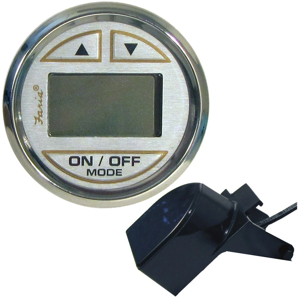 Faria Beede Instruments Kronos 2" Depth Sounder w/Transom Mount Transducer – Marine Electrical Replacement Part