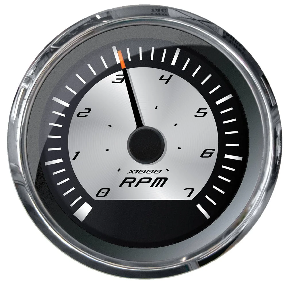 Faria Beede Instruments Outboard Platinum 4" Tachometer - 7000 RPM (Gas - Inboard, Outboard & I/O)