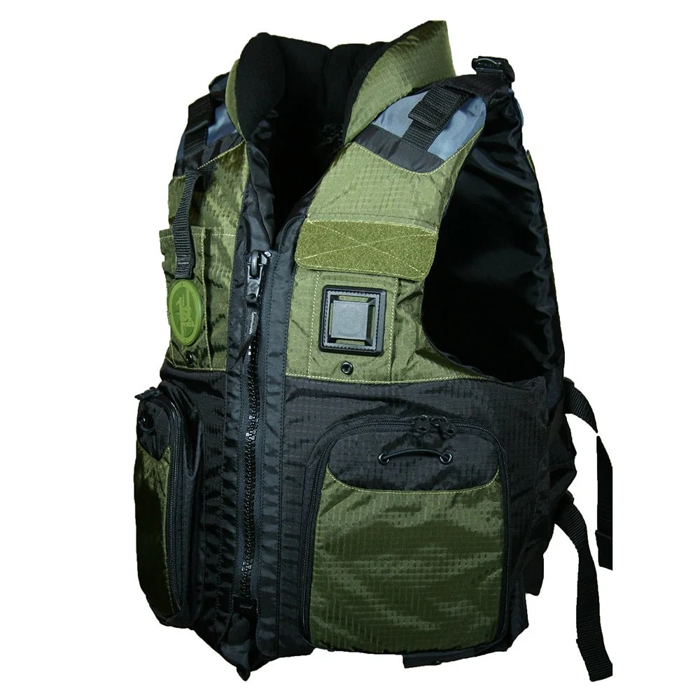 First Watch AV-800 Four Pocket Flotation Vest - OD Green - XXL to3XL – Marine Boat Replacement Part