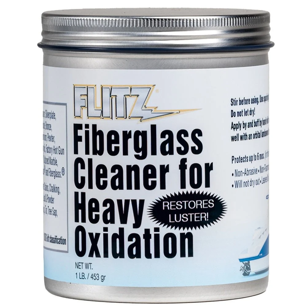 Flitz Fiberglass Cleaner f/Heavy Oxidation - 1lb – Marine Boat Replacement Part