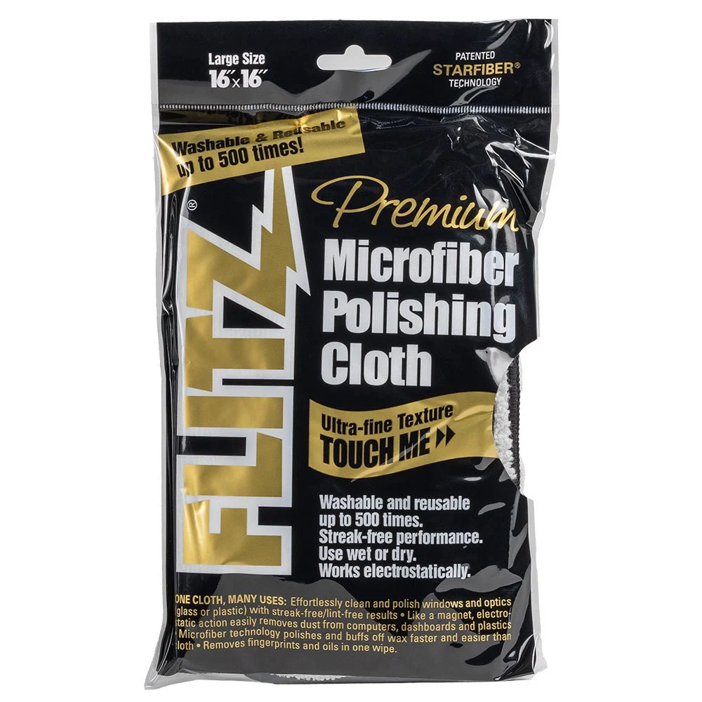Flitz Microfiber Polishing Cloth - 16" x 16" - Single Bag – Marine Boat Replacement Part