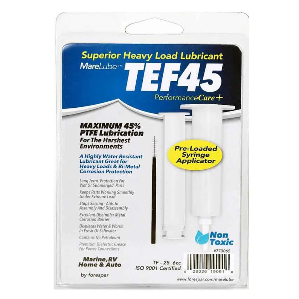Forespar Performance Products Forespar Marelube TEF45 6cc Syringe – Marine Boat Replacement Part