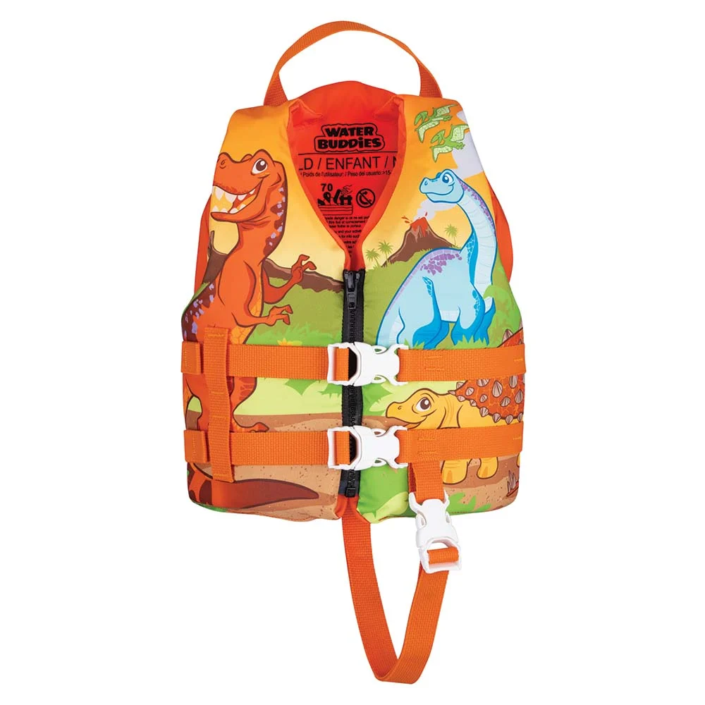 Full Throttle Water Buddies Life Vest - Child 30-50lbs - Dinosaurs – Marine Boat Replacement Part