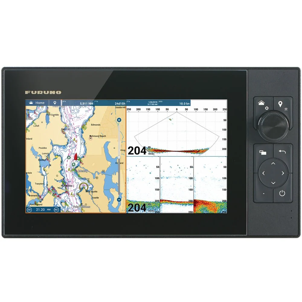 Furuno NavNet TZtouch3 9" Hybrid Control MFD w/Single Channel CHIRP™ Sonar – Marine Boat Replacement Part