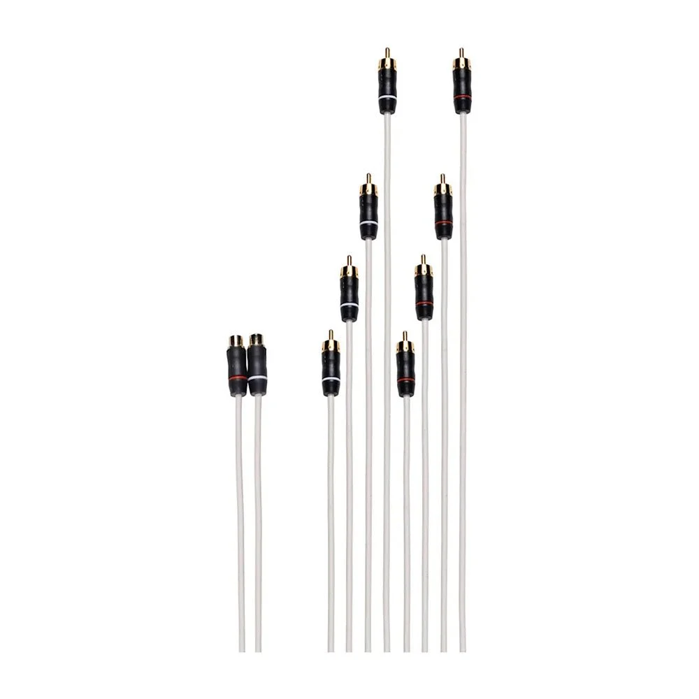 Fusion Performance RCA Cable - Dual Female to 8-Way Male – Marine Electrical Replacement Part