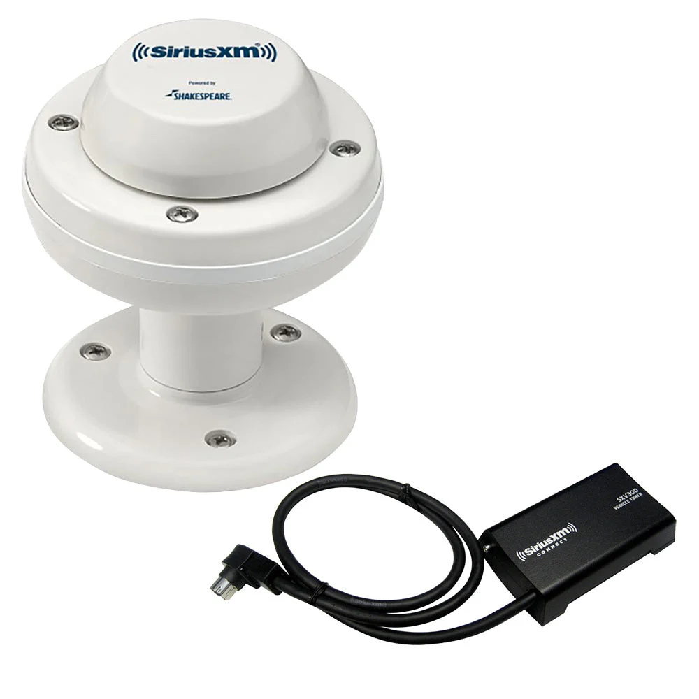 FUSION SXV300B SiriusXM Receiver w/Shakespeare SRA-50 SiriusXM Antenna
