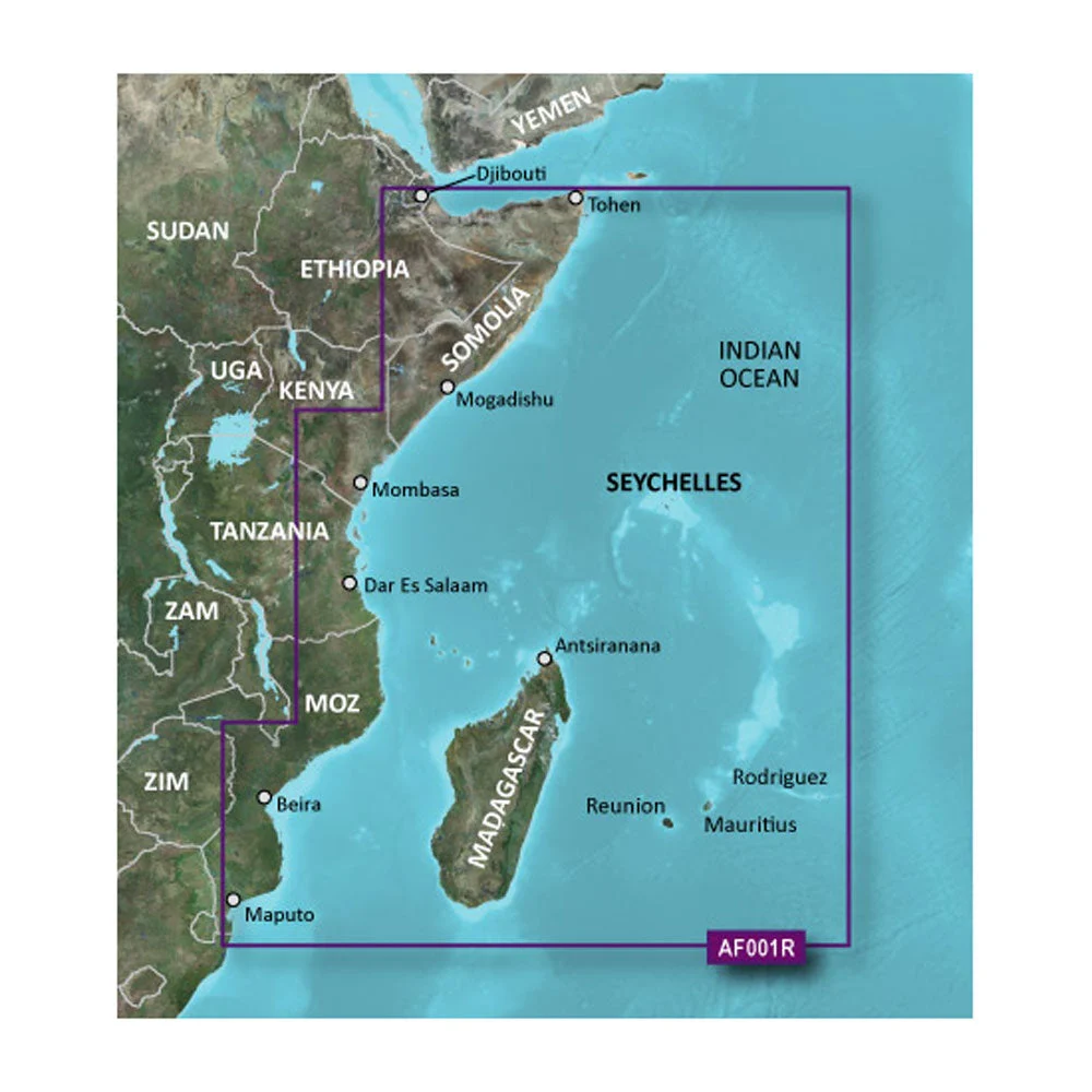 Garmin BlueChart® g2 HD - HXAF001R - Eastern Africa - microSD™/SD™