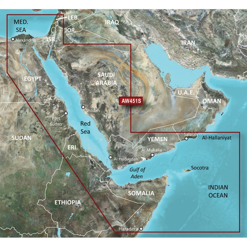 Garmin BlueChart® g2 Vision® HD - VAW451S - Red Sea - microSD™/SD™