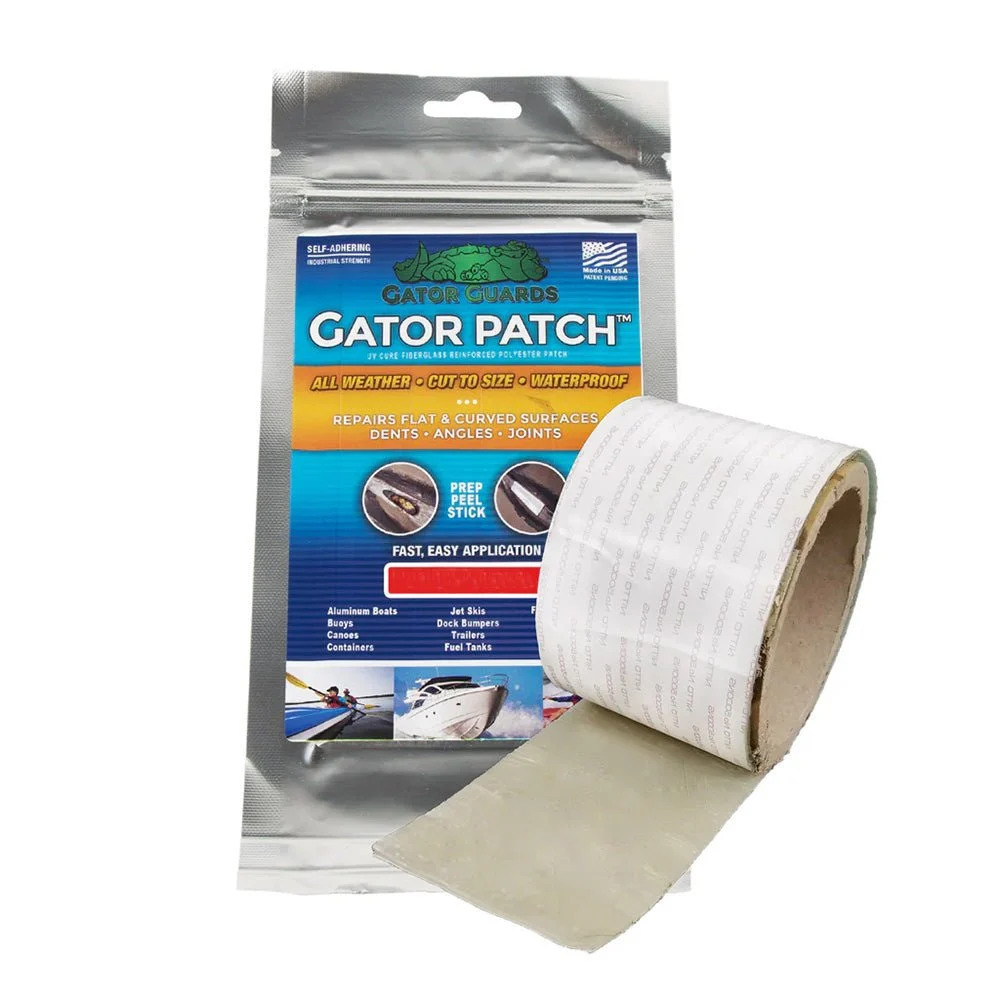Gator Guards Gator Patch 9" x 12" Fiberglass Reinforced Repair Patch – Marine Boat Replacement Part
