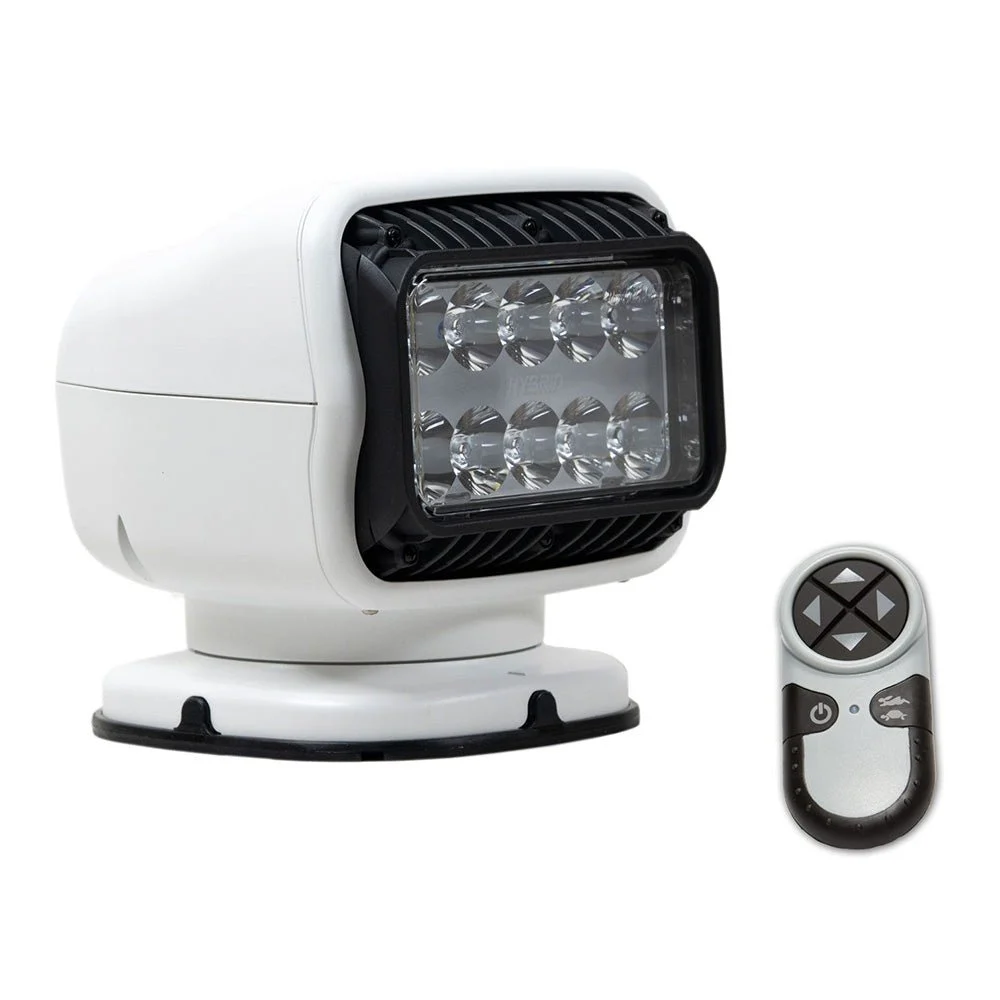 Golight GT Series LED Hybrid Light Permanent Mount w/Handheld Wireless Remote - 12V - White – Marine Boat Replacement Part