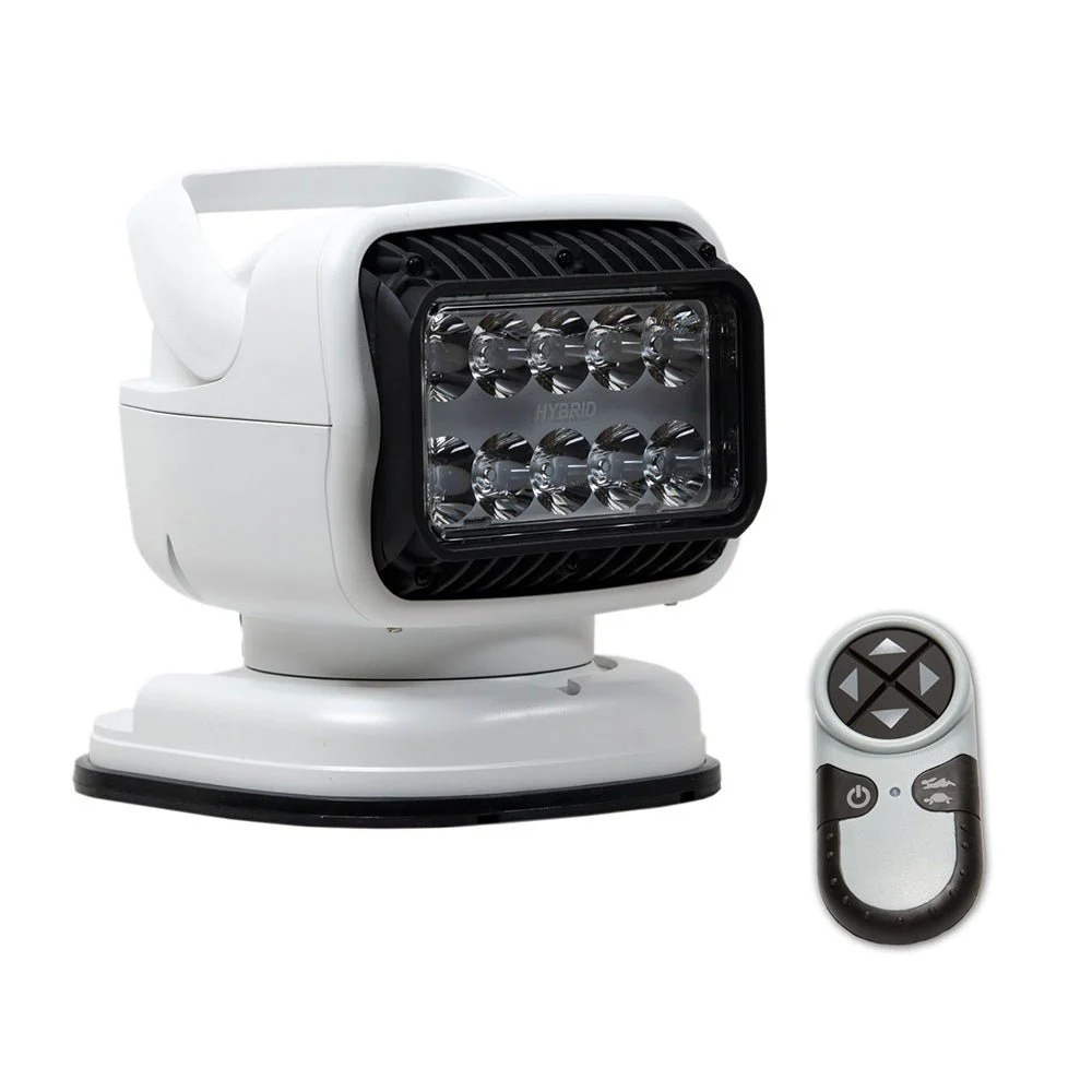 Golight GT Series LED Hybrid Portable Light w/Magnetic Shoe Mount Handheld Wireless Remote - 12V - Whit – Marine Boat Replacement Part