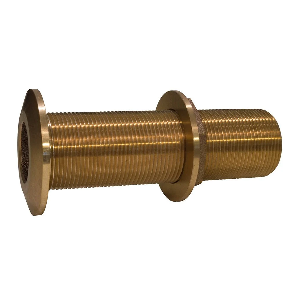 Groco 1-1/2" Bronze Extra Long Thru-Hull Fitting w/Nut – Boat Pump & Plumbing Part
