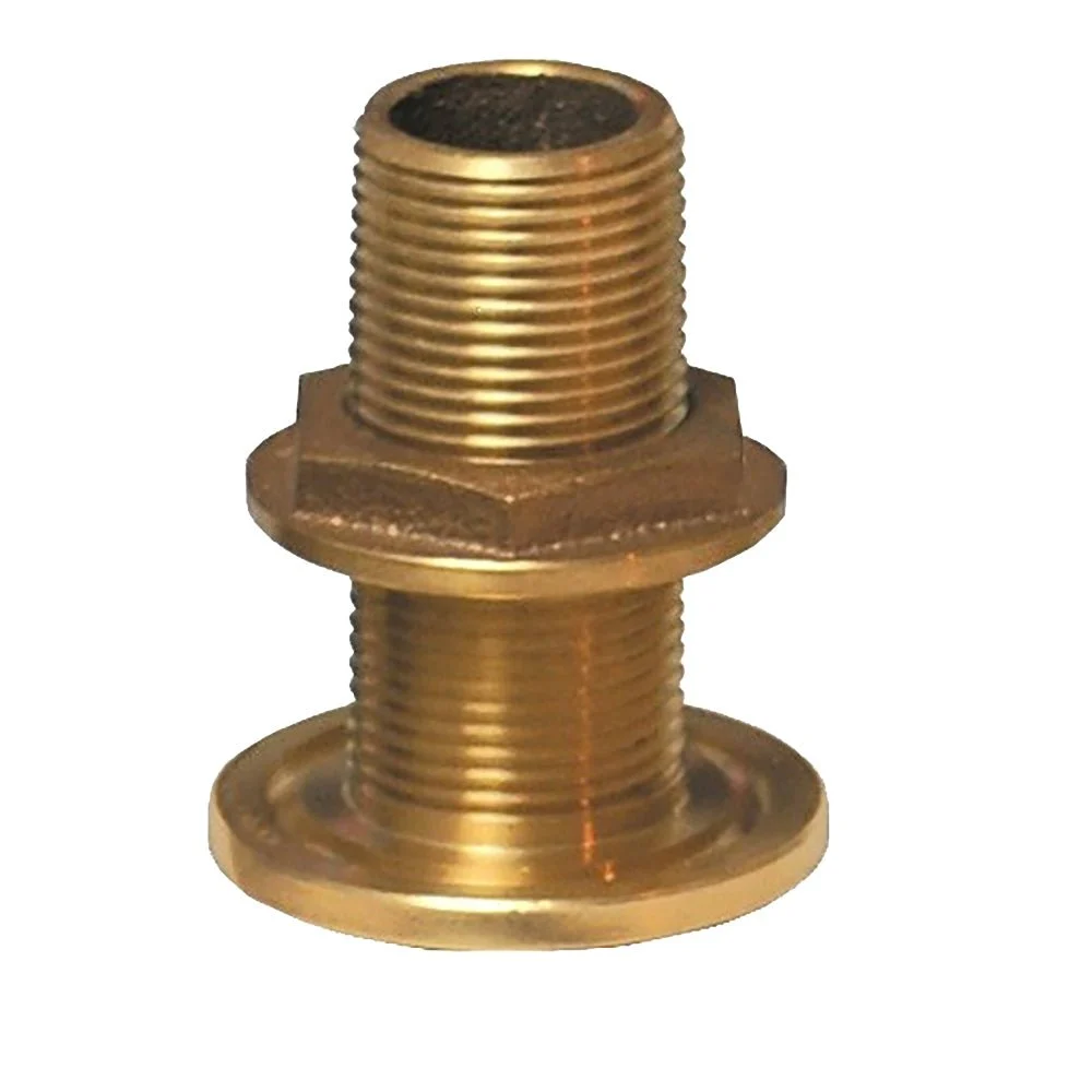 Groco 1-1/2" NPS NPT Combo Bronze Thru-Hull Fitting w/Nut – Boat Pump & Plumbing Part