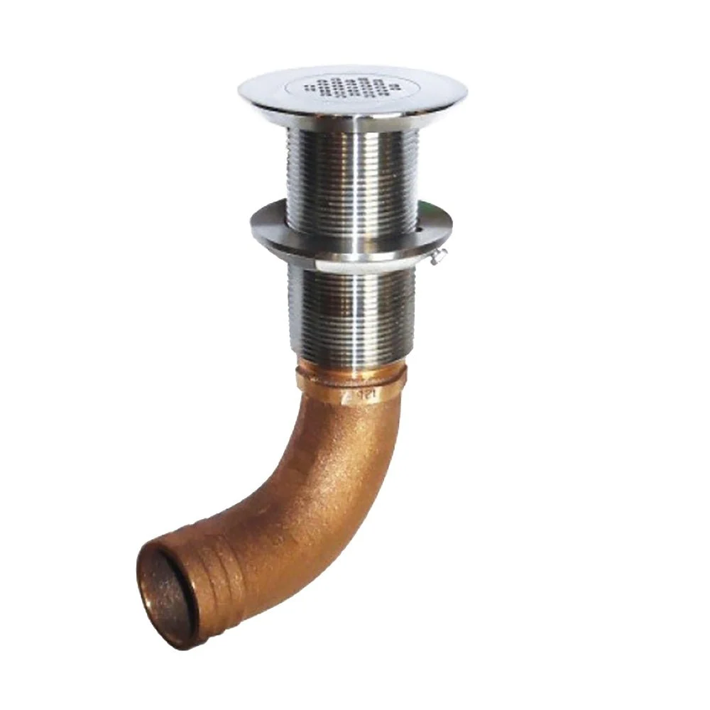 Groco 1-1/4" Hose Barb Stainless Straight Deck Drain – Boat Pump & Plumbing Part