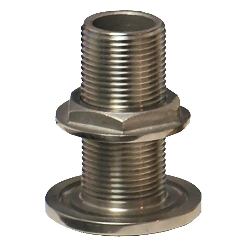 Groco 1-1/4" NPS NPT Combo Stainless Steel Thru-Hull Fitting w/Nut – Boat Pump & Plumbing Part