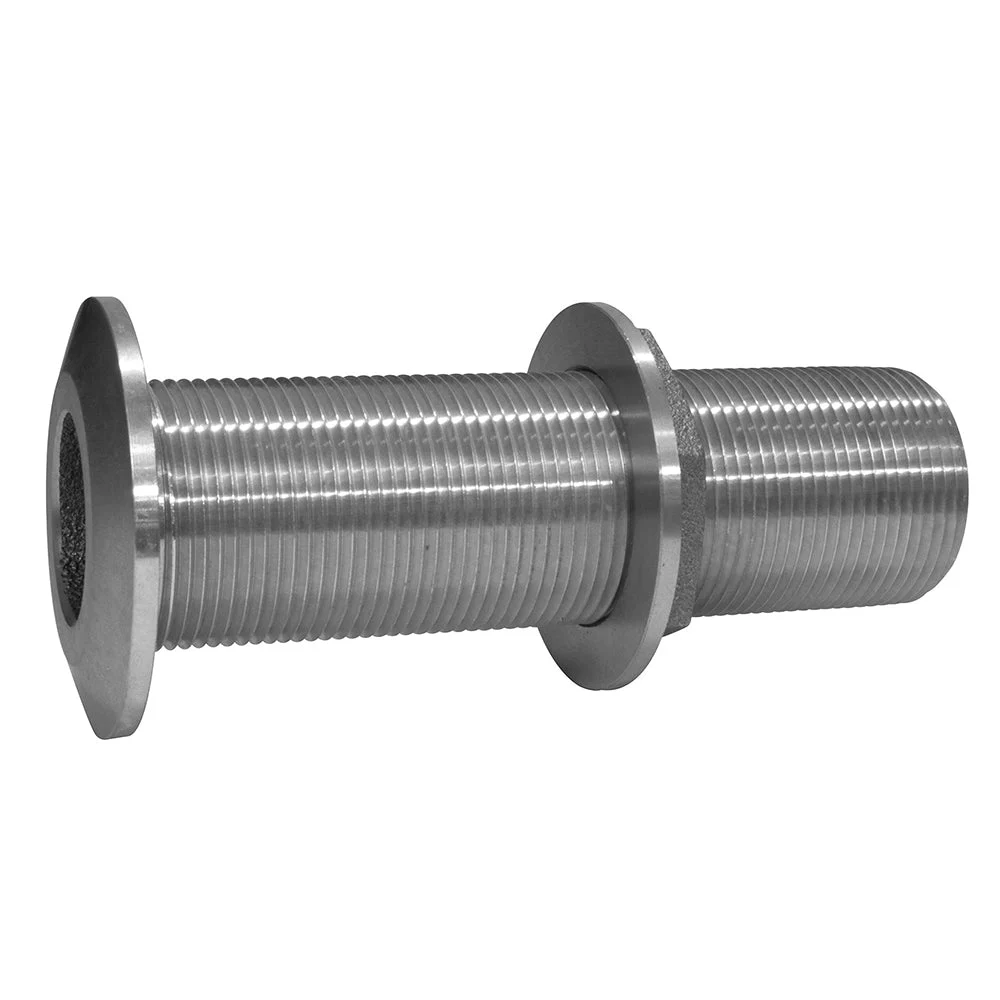 Groco 1-1/4" Stainless Steel Extra Long Thru-Hull Fitting w/Nut – Boat Pump & Plumbing Part