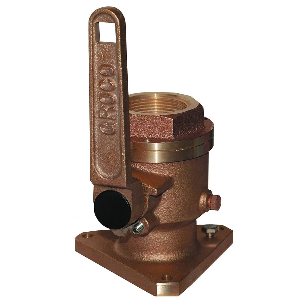 Groco 1" Bronze Flanged Full Flow Seacock – Marine Boat Replacement Part