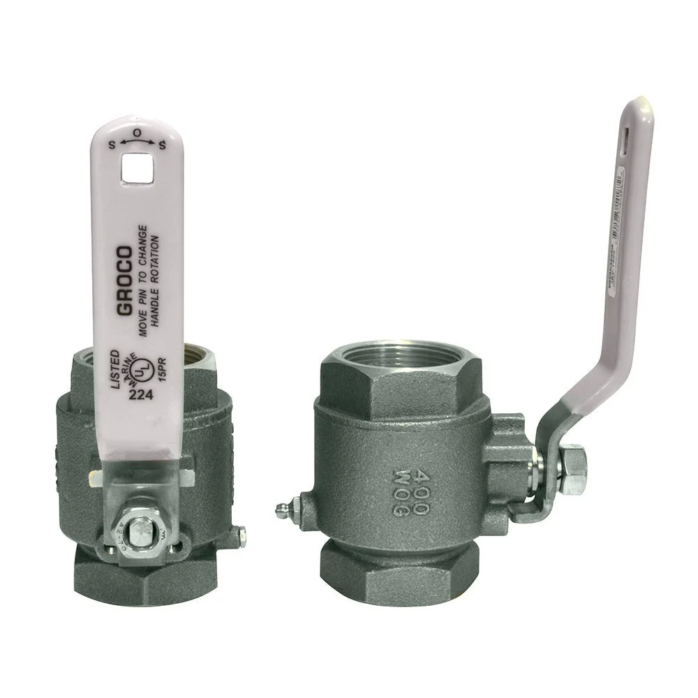 Groco 1/2" NPT Stainless Steel In-Line Ball Valve – Marine Boat Replacement Part