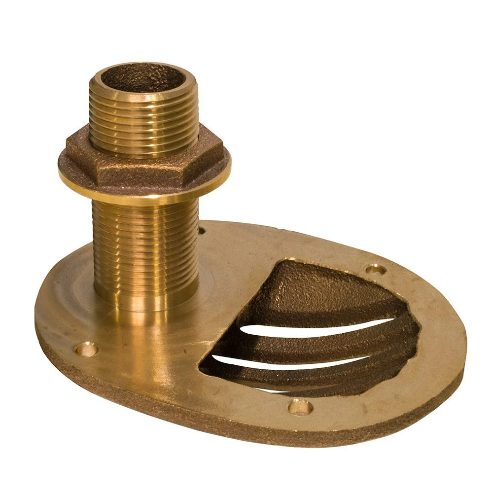 Groco 2-1/2" Bronze Combo Scoop Thru-Hull w/Nut – Boat Pump & Plumbing Part