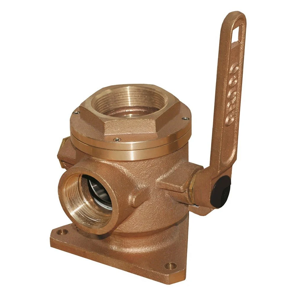 Groco 2-1/2" Safety Seacock w/2" Side Port – Marine Boat Replacement Part