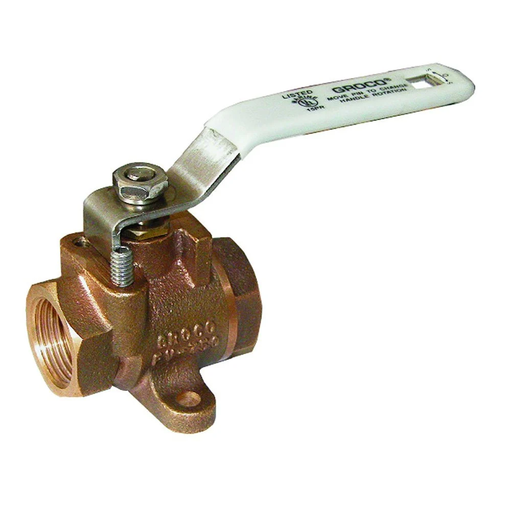 Groco 3/8" NPT Bronze Inline Fuel Valve – Marine Boat Replacement Part