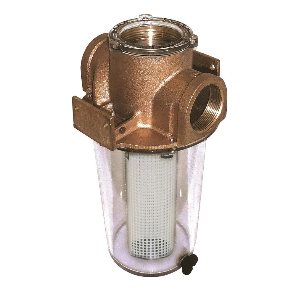 Groco ARG-1000 Series 1" Raw Water Strainer w/Non-Metallic Plastic Basket – Marine Engine Cooling Replacement Part