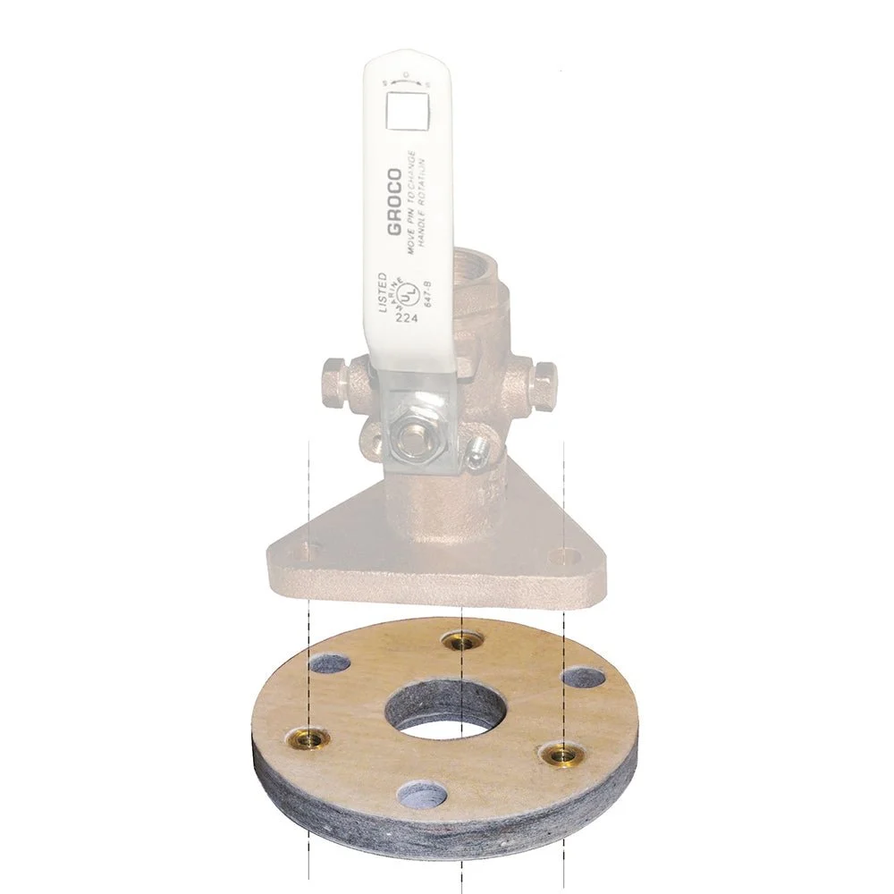 Groco Backing Block f/1-1/4" & 1-1/2" Seacocks – Boat Pump & Plumbing Part