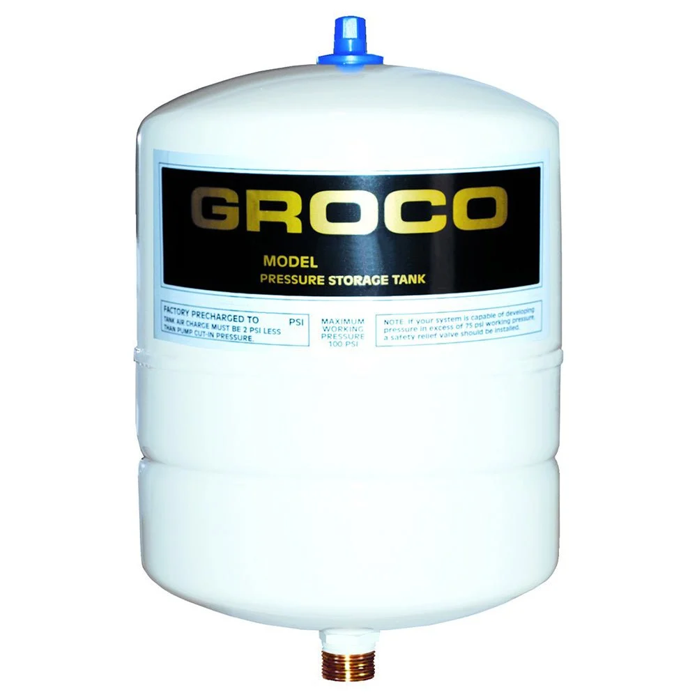 Groco Pressure Storage Tank - 1.4 Gallon Drawdown – Boat Pump & Plumbing Part