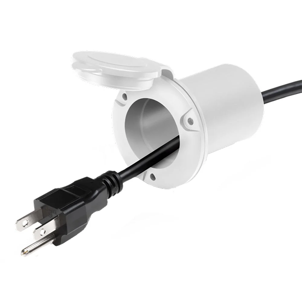 Guest AC Universal Plug Holder - White – Marine Boat Replacement Part