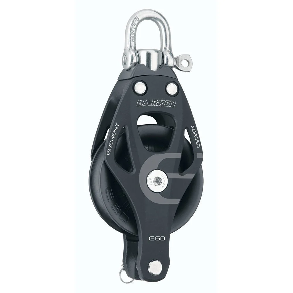 Harken 60mm Single Aluminum Element Block w/Swivel & Becket – Marine Boat Replacement Part