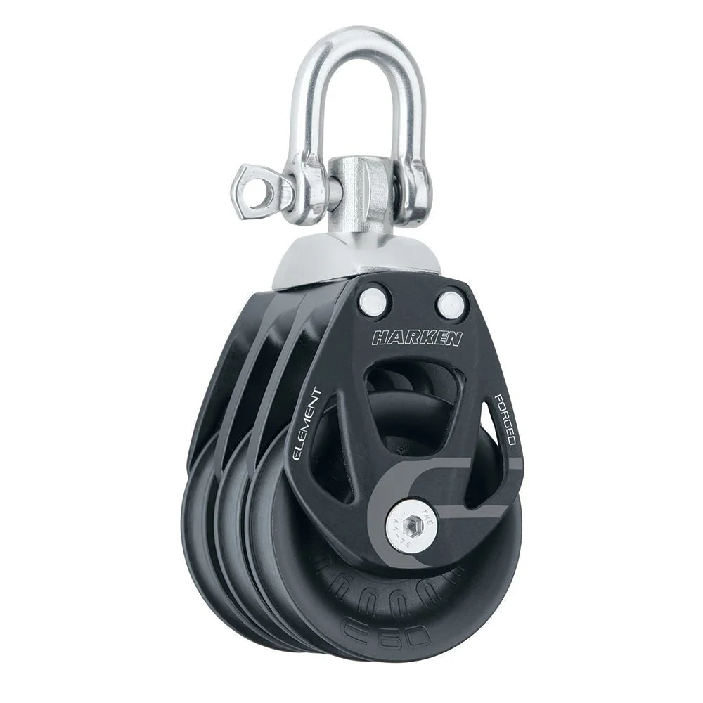 Harken 60mm Triple Aluminum Element Block w/Swivel – Marine Boat Replacement Part
