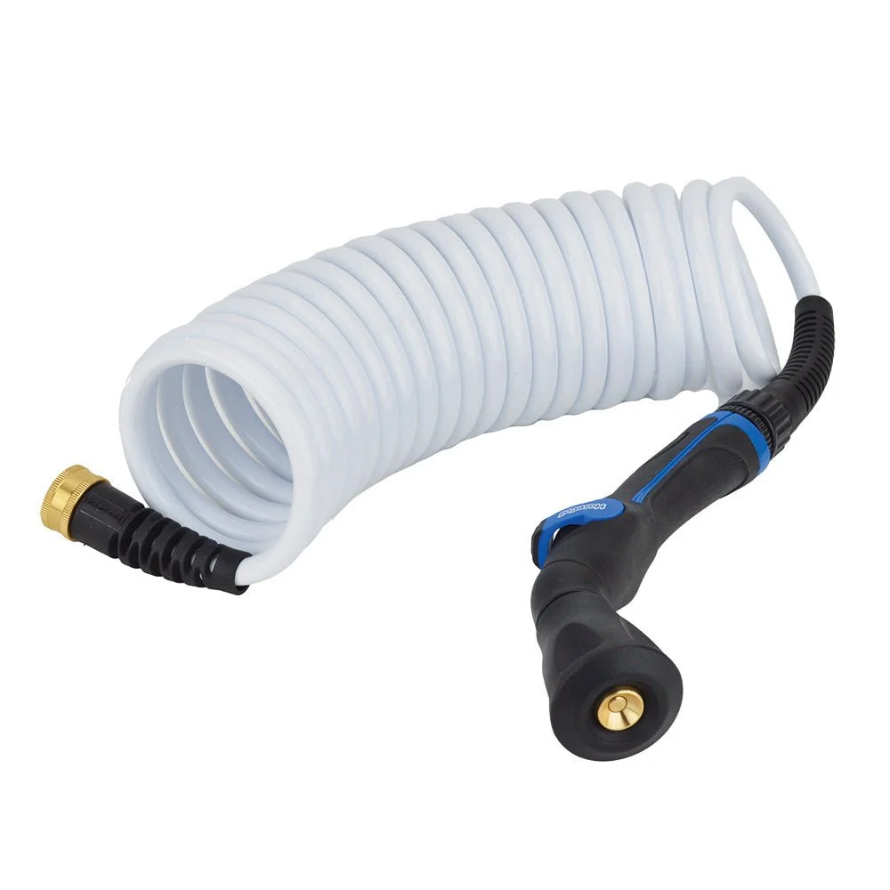 HoseCoil Skipper Spray System w/20' 3/8" Hose - White – Marine Boat Replacement Part