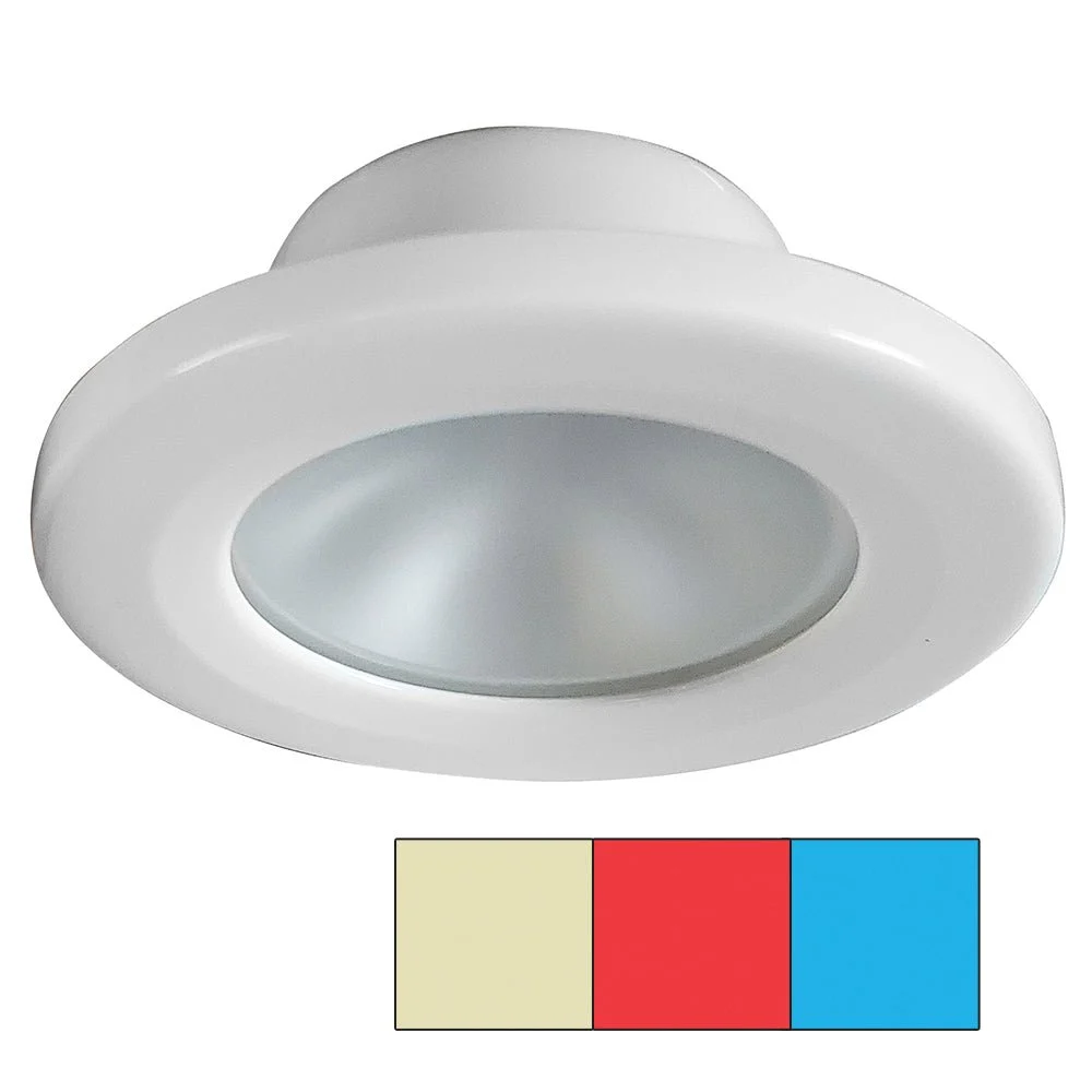 I2Systems Inc i2Systems Apeiron A3120 Screw Mount Light - Red, Warm White & Blue - White Finish – Marine Boat Replacement Part