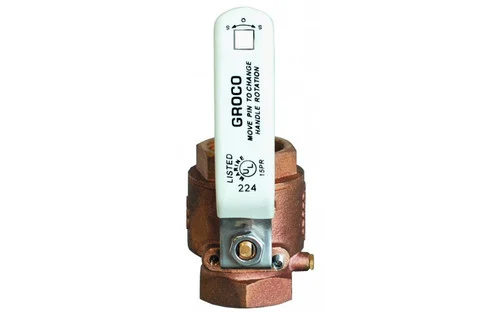 Groco Bronze BSPP Bronze Inline Valve 34-IBV750BSPP