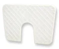 Transom Pad - 320x220mm (12-19/32" x 8-21/32") - White - Outboard Clamp Protection