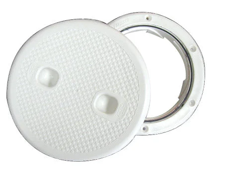 Industrial Marine Inspection Hatch with Detachable Cover - White Internal Ø7" (155 mm)