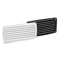 Ventilation Shaft Grille Cover - 200x100x8mm (7.9"x3.9"x0.3") - Black