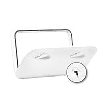 Top Line Marine Hatch with Lock - White 13-57/64" x 23-55/64" (353 x 606 mm)