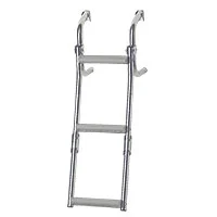 Foldable Transom Ladder - 2+1 Steps (3 Steps) - Stainless Steel 316 - 90° - 575mm x 215mm (22-5/8" x 8-1/2")
