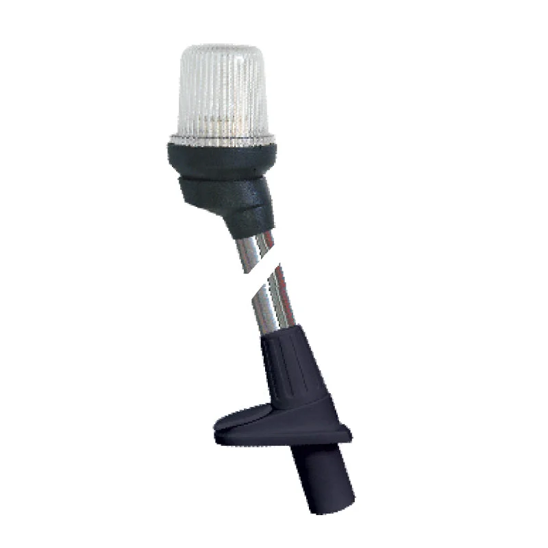 Pole Light - All-Round White - Plug-In - 2-1/8" (54cm) - Black Housing - Stainless Steel 316 - LED