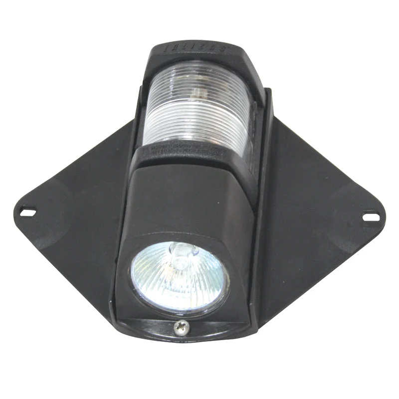 CLASSIC 12 Masthead & Deck Light - 225° - Black Housing - LED - 20W Deck Light - for Vessels Under 12m