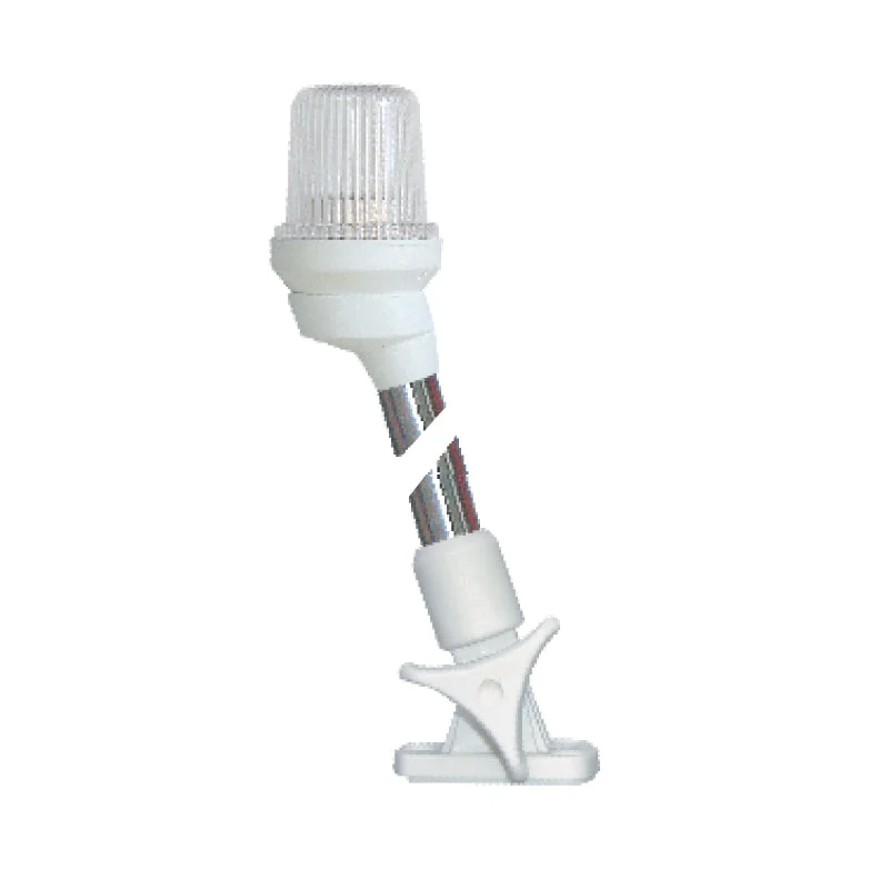 Pole Light - All-Round White - Folding - 29/32" (23cm) - White Housing - Stainless Steel 316 - LED