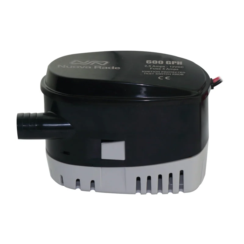 Submersible Automatic Bilge Pump - 600GPH - 12V DC - with Float Switch - 3/4" Outlet - 4A