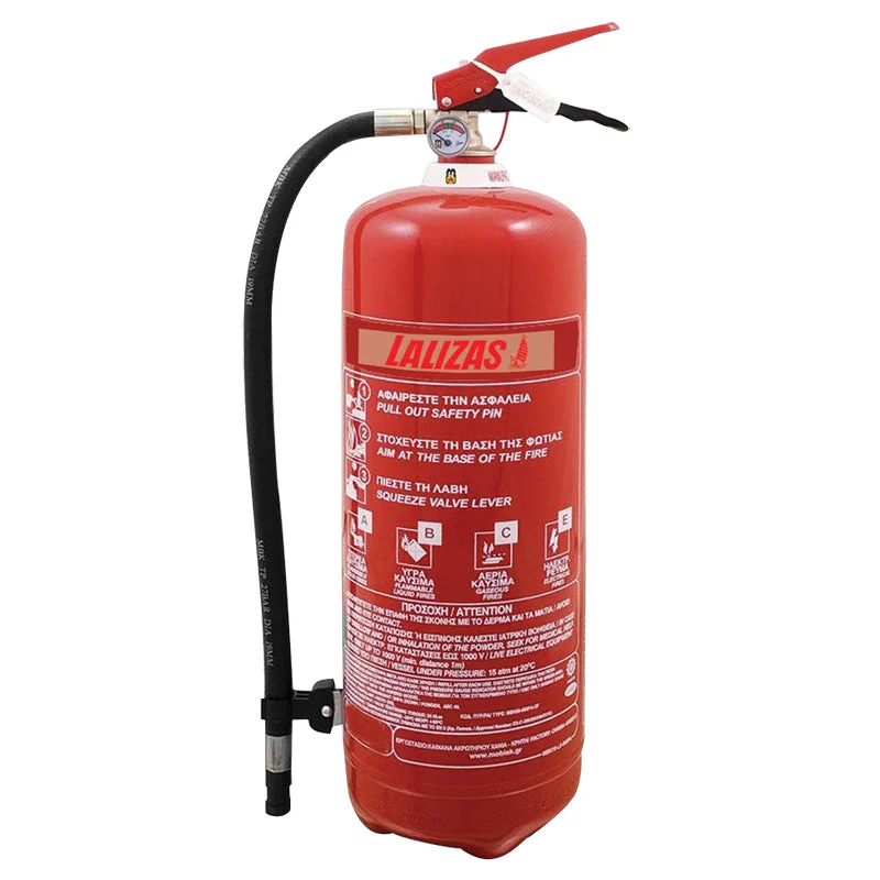 LALIZAS Fire Extinguisher Dry Powder 26.5lbs (12kg) - SOLAS/MED Certified